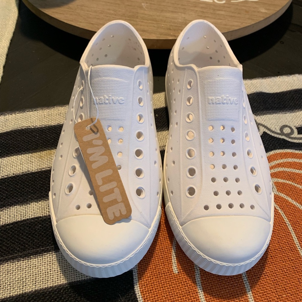 Kids white native shoes